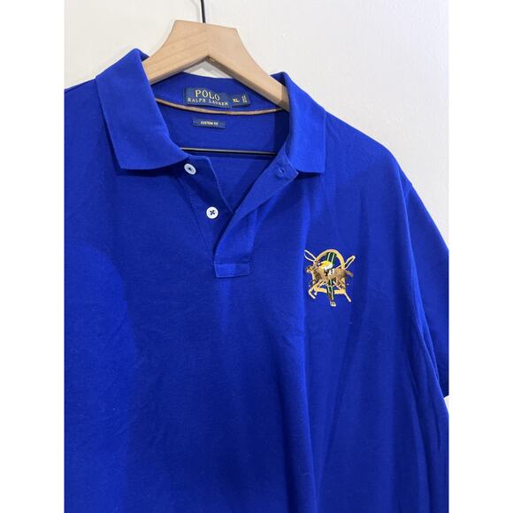 Polo Ralph Lauren Polo Shirt XL Preppy Equestrian Polo Match Crest Normcore Golf - Picture 4 of 13